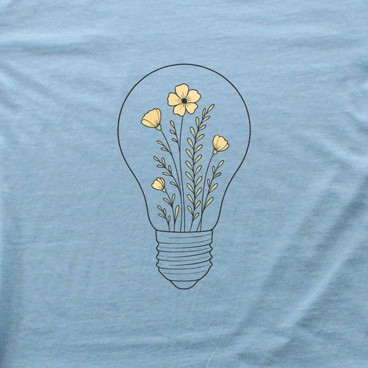 Light Bulb Flowers T-shirt