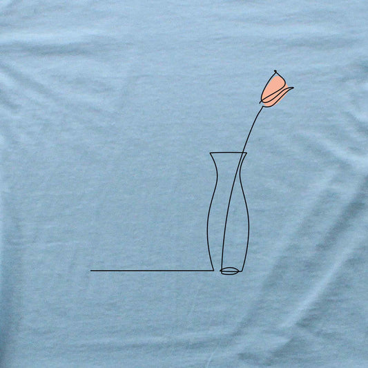 Rose Line Art T-shirt