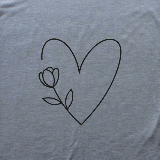 Heart Flower T-shirt