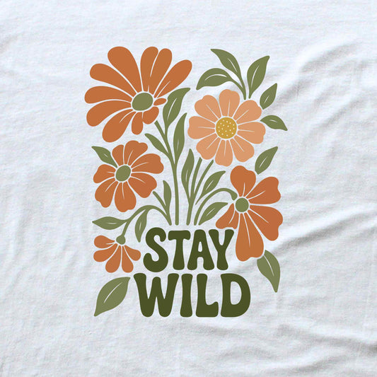 Stay Wild Flowers T-shirt