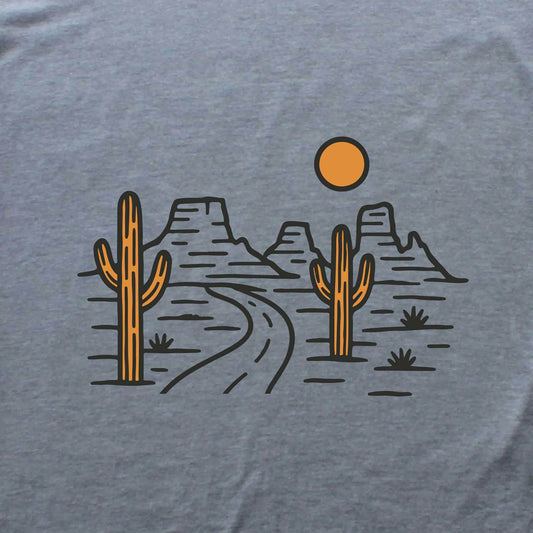 Canyon and Road Landscape T-shirt