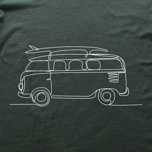 Surf Van Line Art T-shirt