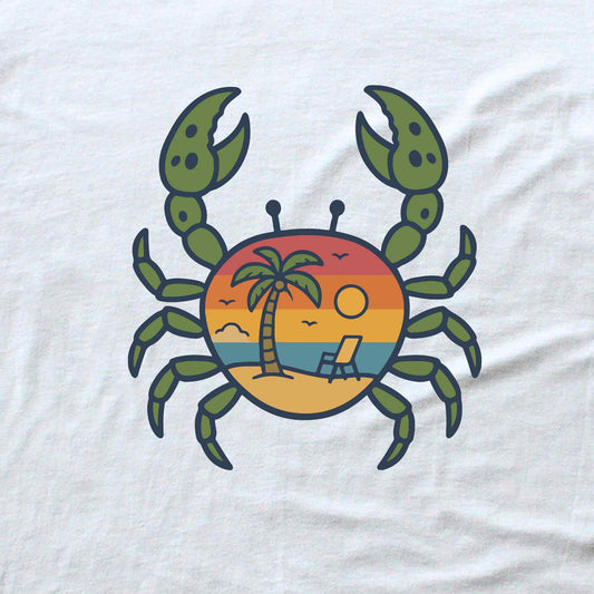 Crab Beach Landscape T-shirt