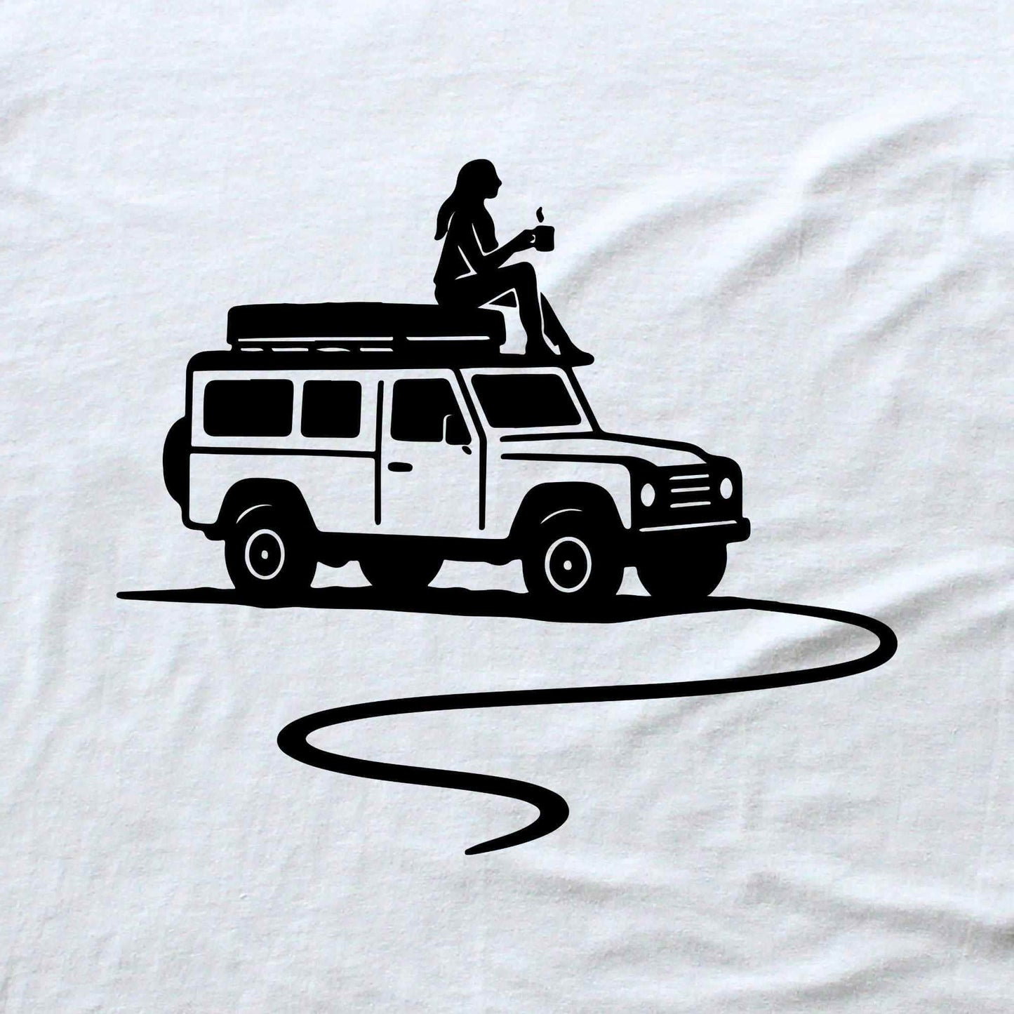 Jeep And Coffee T-shirt