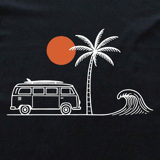 Surf Van And Wave T-shirt