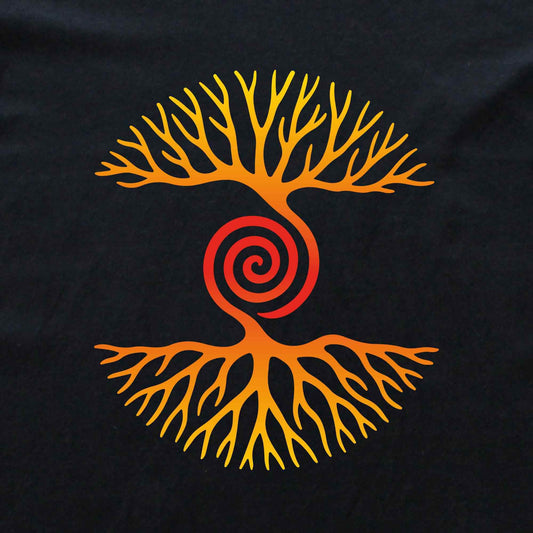 Tree and Roots Spiral T-shirt