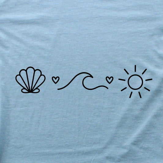 Shell, Wave and Sun T-shirt
