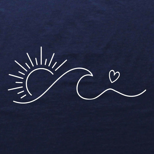 Sun Heart And Wave T-shirt