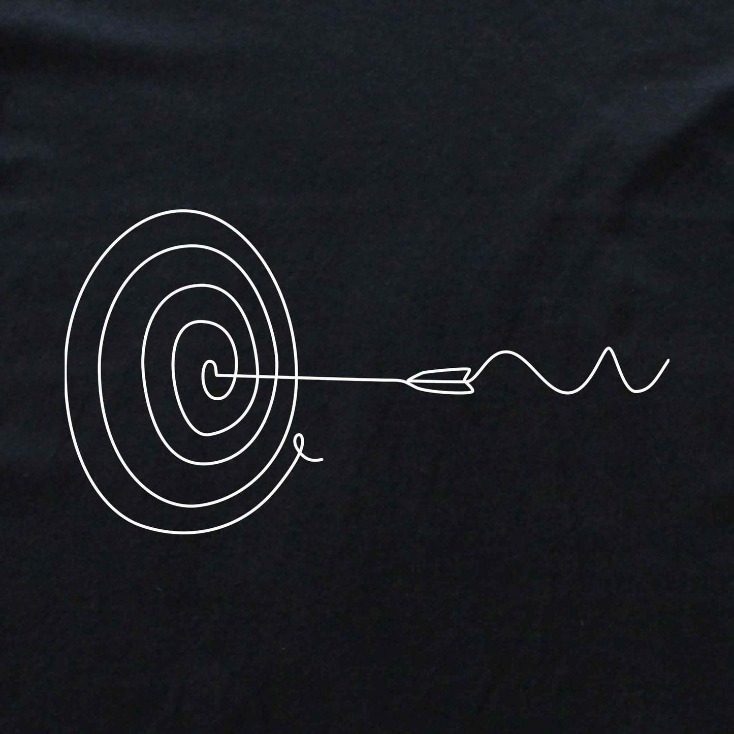 Target and Arrow Line Art T-shirt