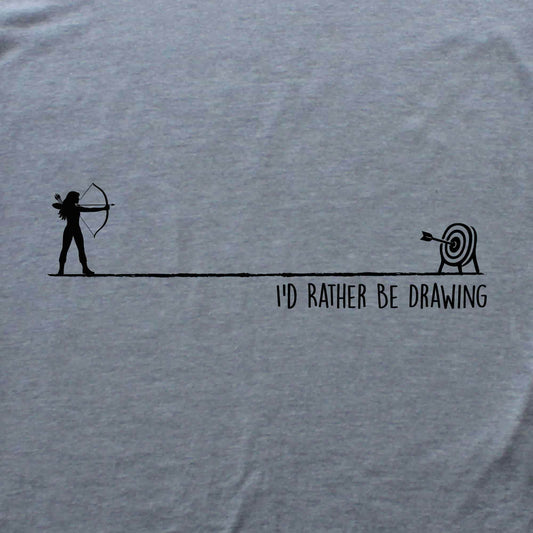 I'd Rather Be Drawing T-shirt