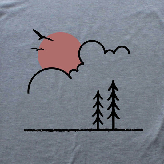 Sun And Cloud Minimalist T-shirt