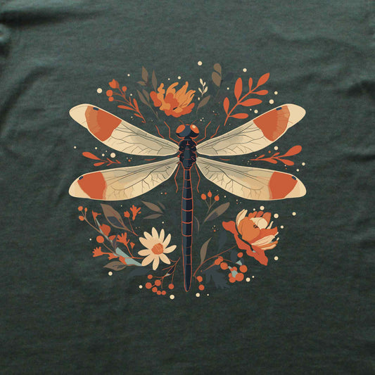Floral DragonFly T-shirt