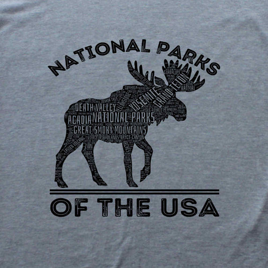 USA Moose National Park T-shirt