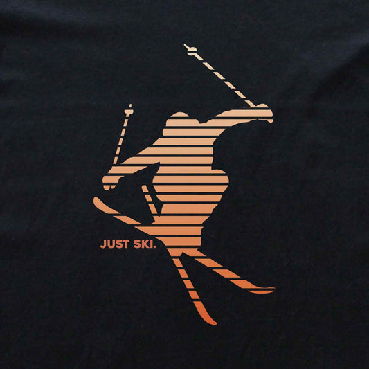 Skier Gradient, Just Ski T-shirt