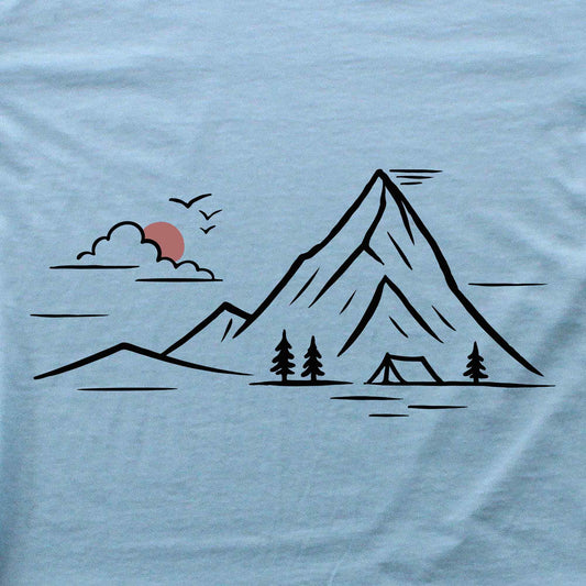 Minimalist Mountain Landscape T-shirt