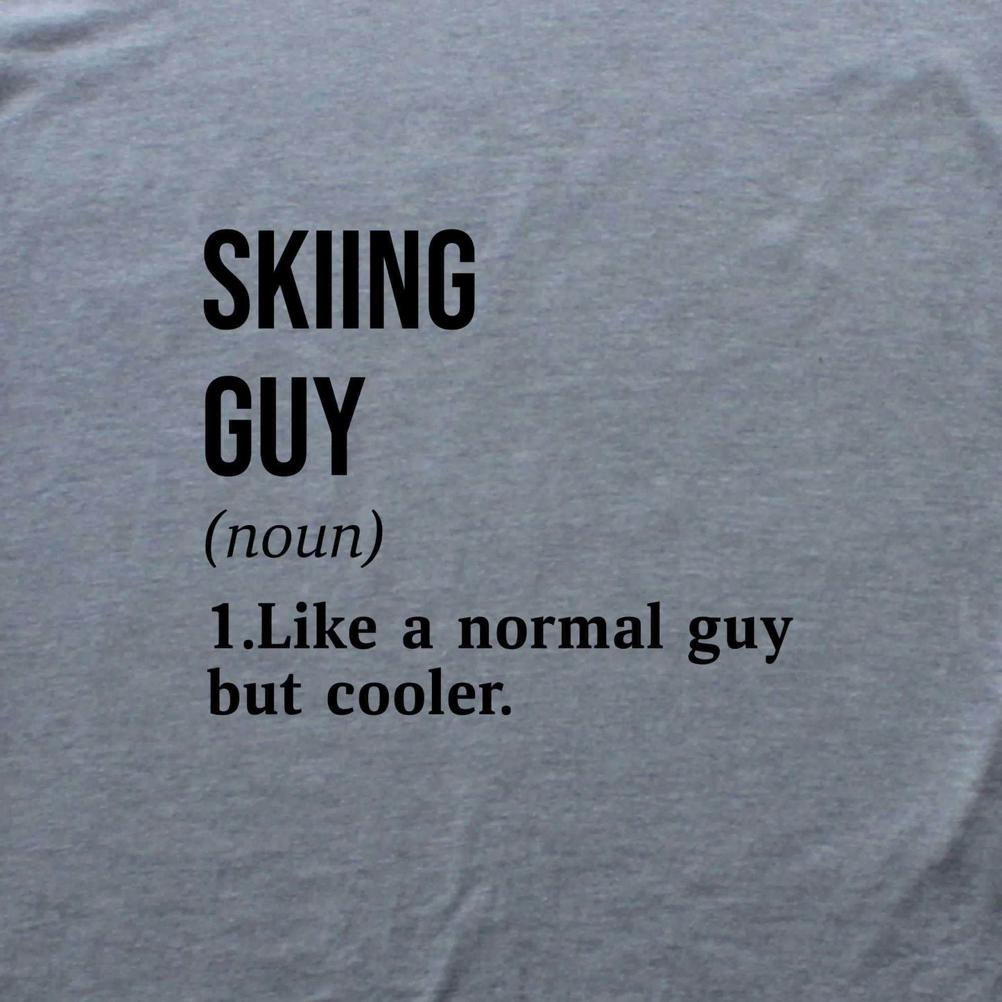 Skiing Guy Definition T-shirt
