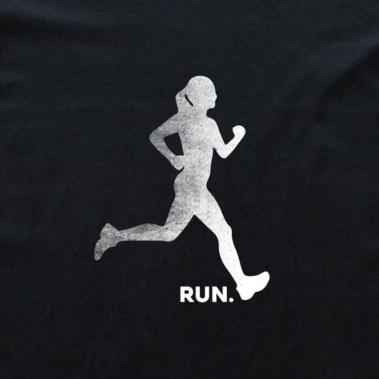Run, Girl Silhouette T-shirt