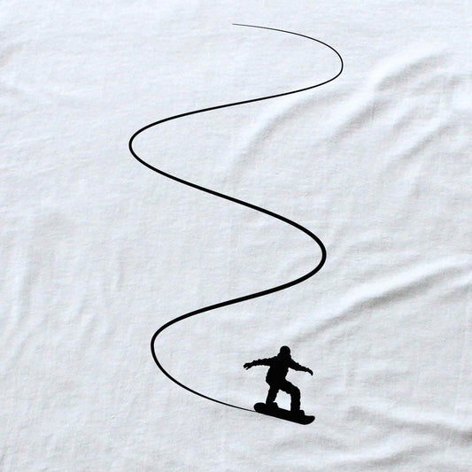 Snowboard Slalom Back-Print Hoodie