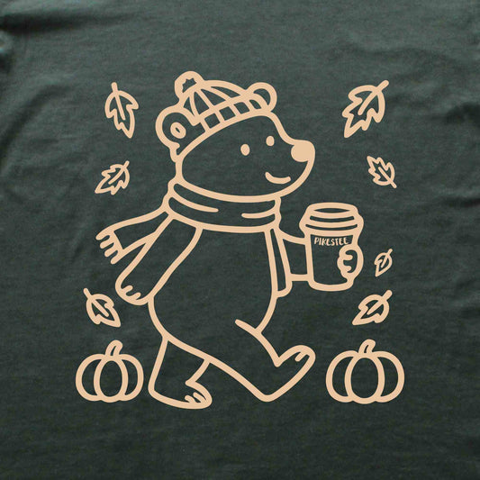 Autumn Coffee Bear T-shirt