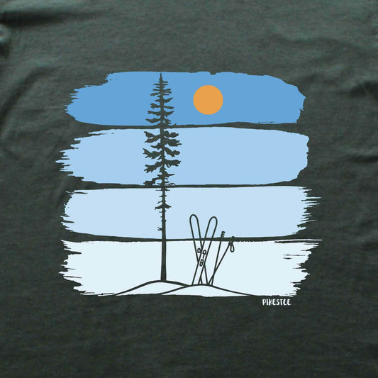 Gradient Ski Best Spot T-shirt