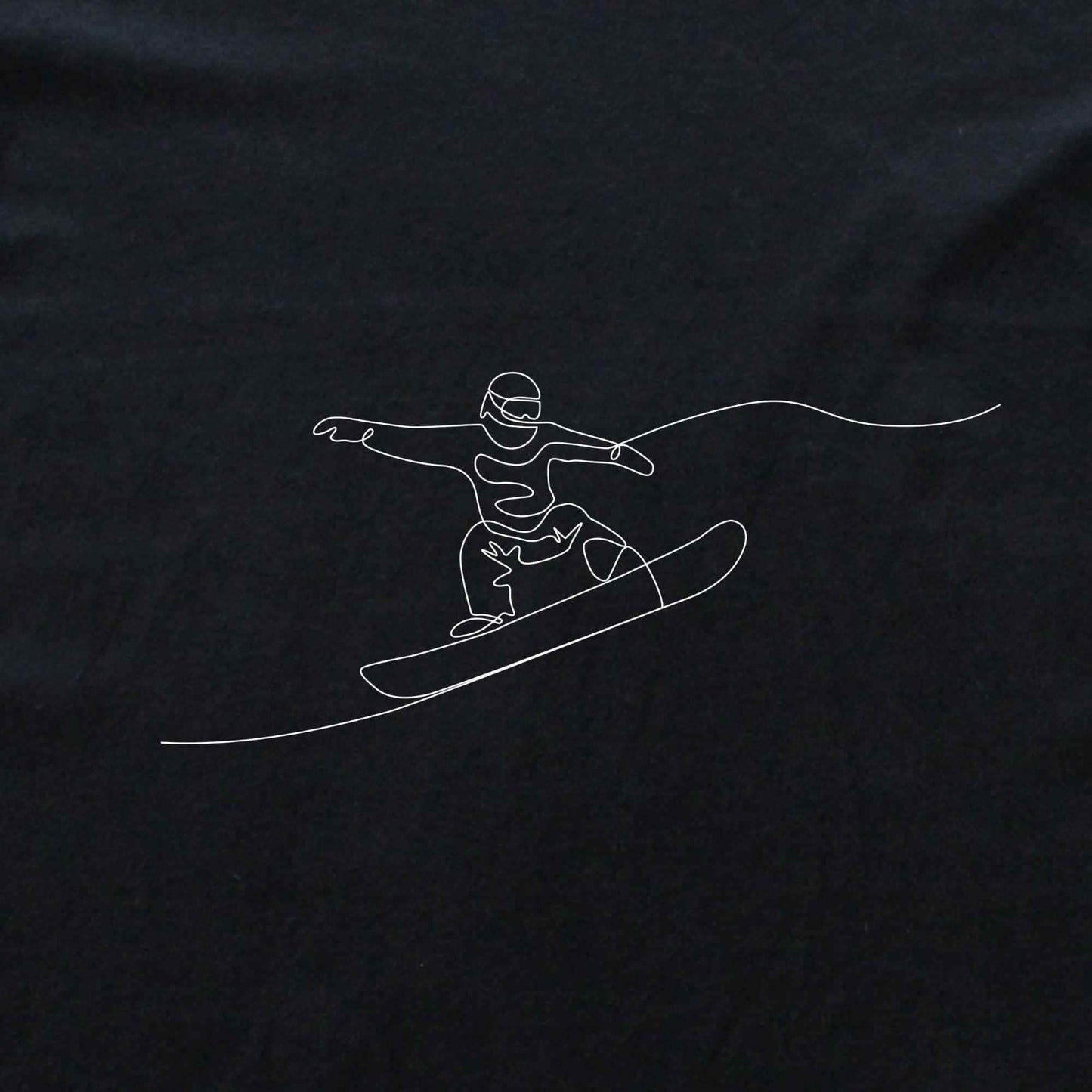 Snowboard Line Art T-shirt