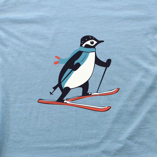 Skiing Penguin T-shirt