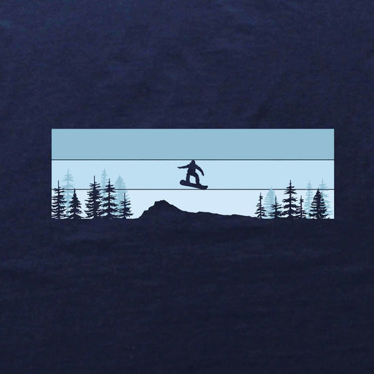 SnowBoard Mountain landscape T-shirt