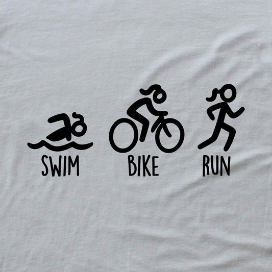 Swim, Bike, Run Bold T-shirt