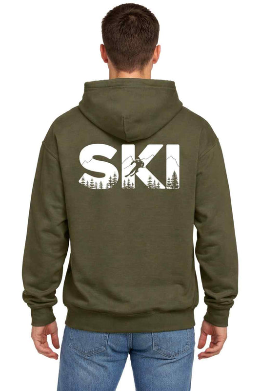 Ski Typo Back-Print Hoodie