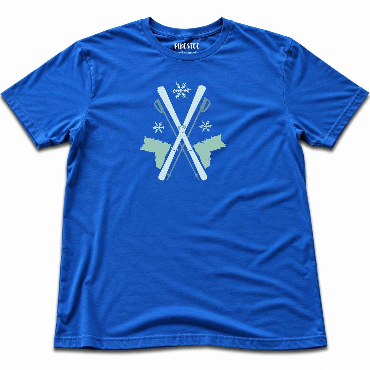 Skis and Boots T-shirt - Blue Royal