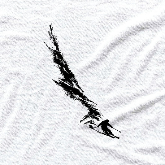 Ski Snow Path T-shirt - White - hero