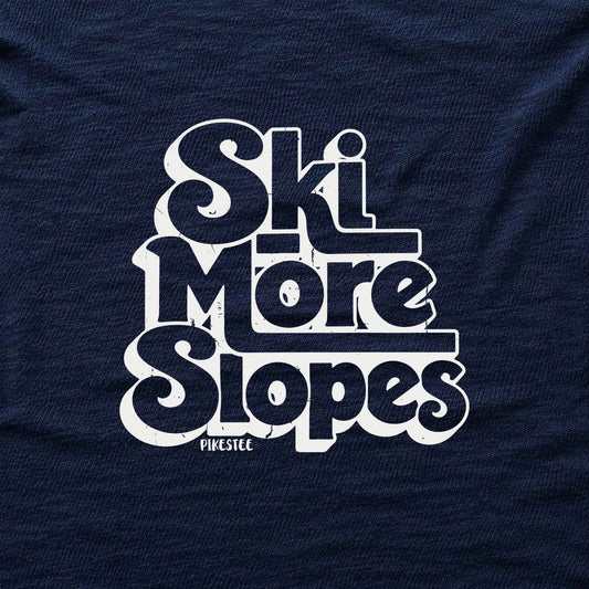 Ski More Slopes T-shirt - Navy - hero