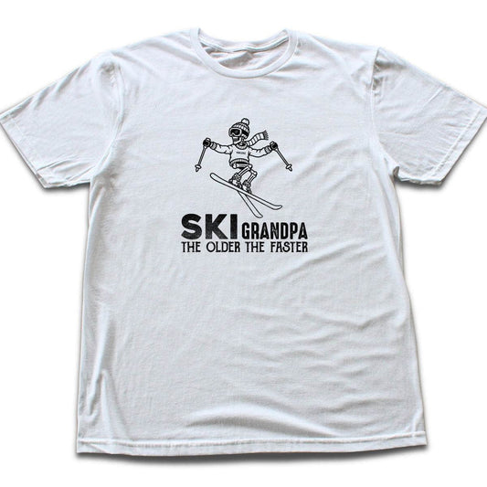 Ski Grandpa T-shirt - White