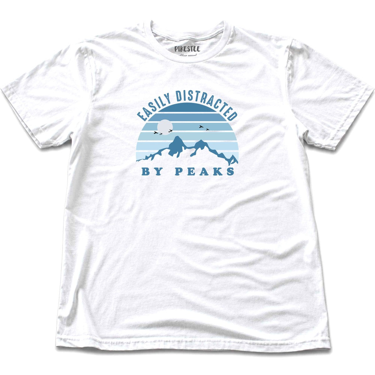 Easily Distracted By Peaks T-shirt - White