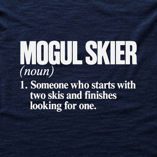 Mogul Skier Definition T-shirt - Navy - hero