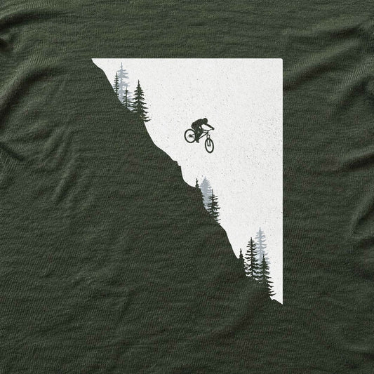 Mountain Bike Jump T-shirt - Military Green - hero