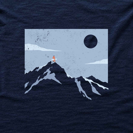 Go On Top Snowboard T-shirt - Navy - hero