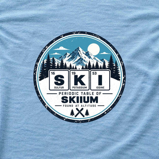 Ski Element Badge T-shirt - Light Blue - hero