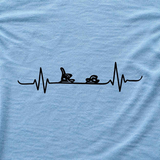 Ski Beats T-shirt - Light Blue - hero