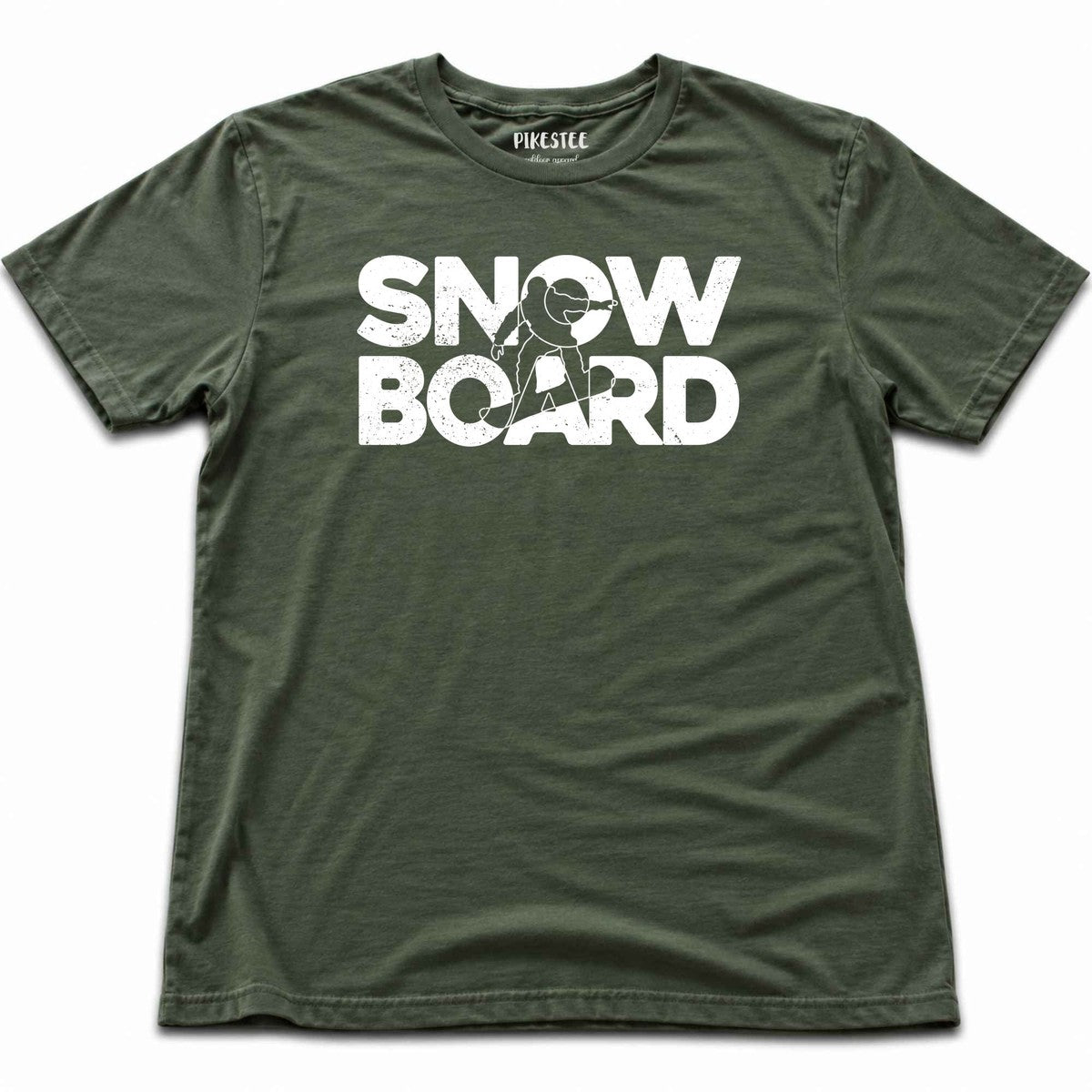 SnowBoard T-shirt - Military Green