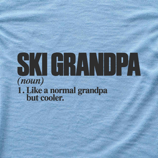 Ski Grandpa T-shirt - Light Blue - hero