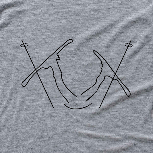 Ski Crash T-shirt - Sport Grey - hero