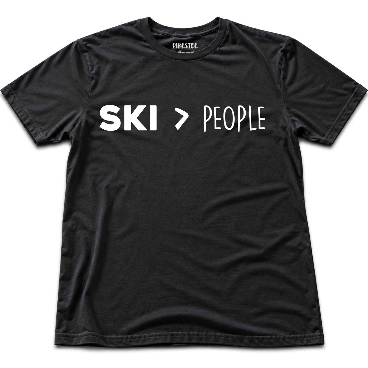 Ski Over People T-shirt - Black