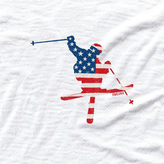 Ski Jump U S A T-shirt - White - hero