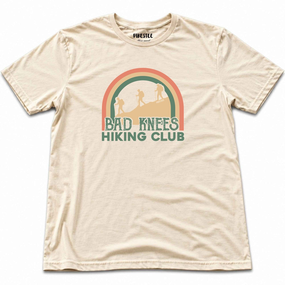 Bad Knees Hiking Club T-shirt - Natural