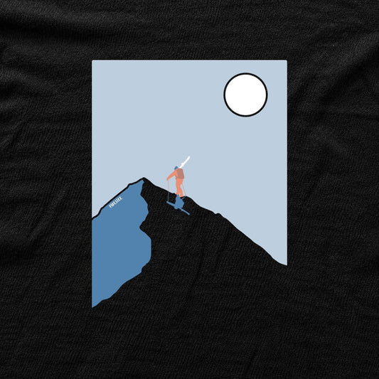 Ski On Top T-shirt - Black - hero