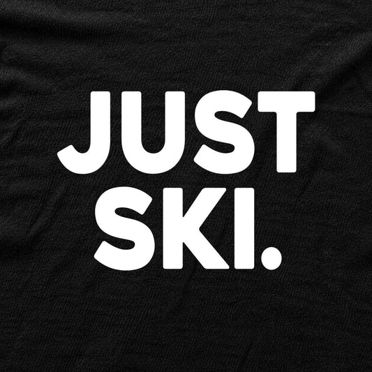 Just Ski T-shirt - Black - hero