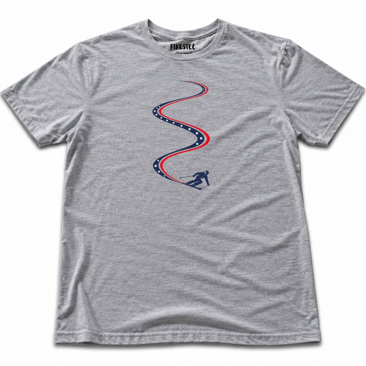 Ski Slalom Usa T-shirt - Sport Grey