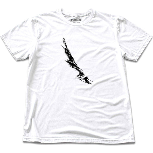 Ski Snow Path T-shirt - White