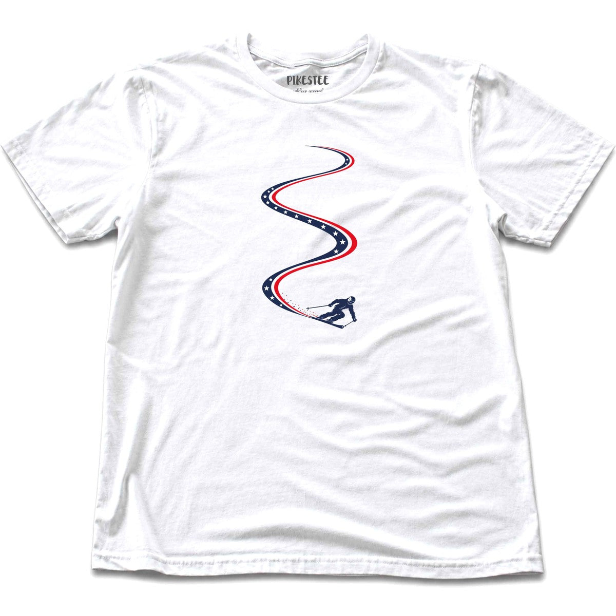 Ski Slalom Usa T-shirt - White